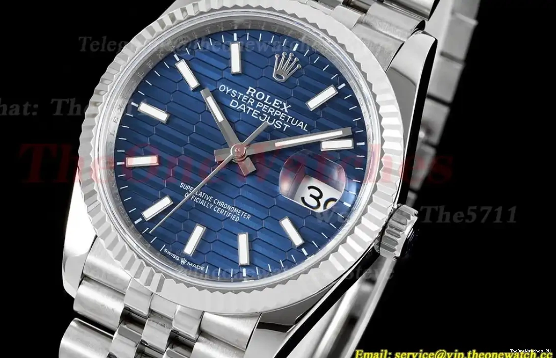 JDF 126234 Dial SS Jubilee Blue SS VR3235 Datejust 36mm V2 0504